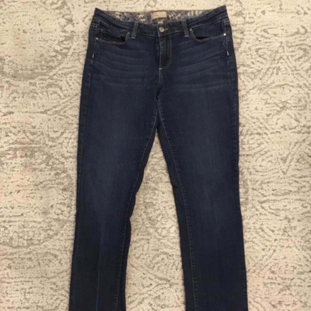 Paige “Peg Skinny” Straight Leg Jean, Size 31